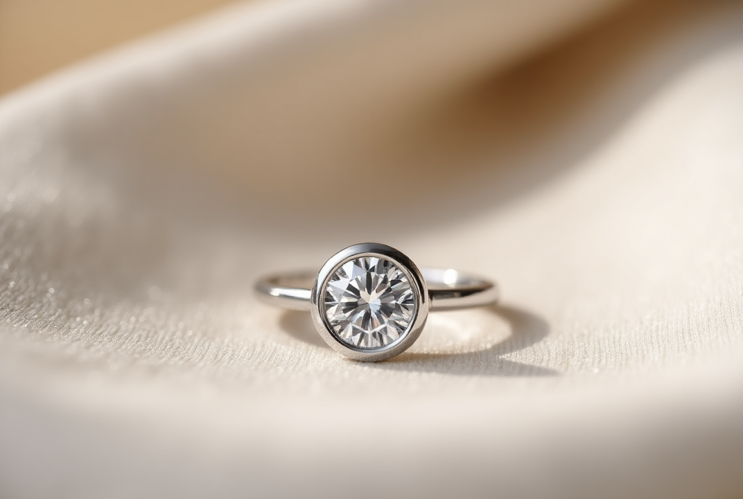 Simple Bezel Setting Ring