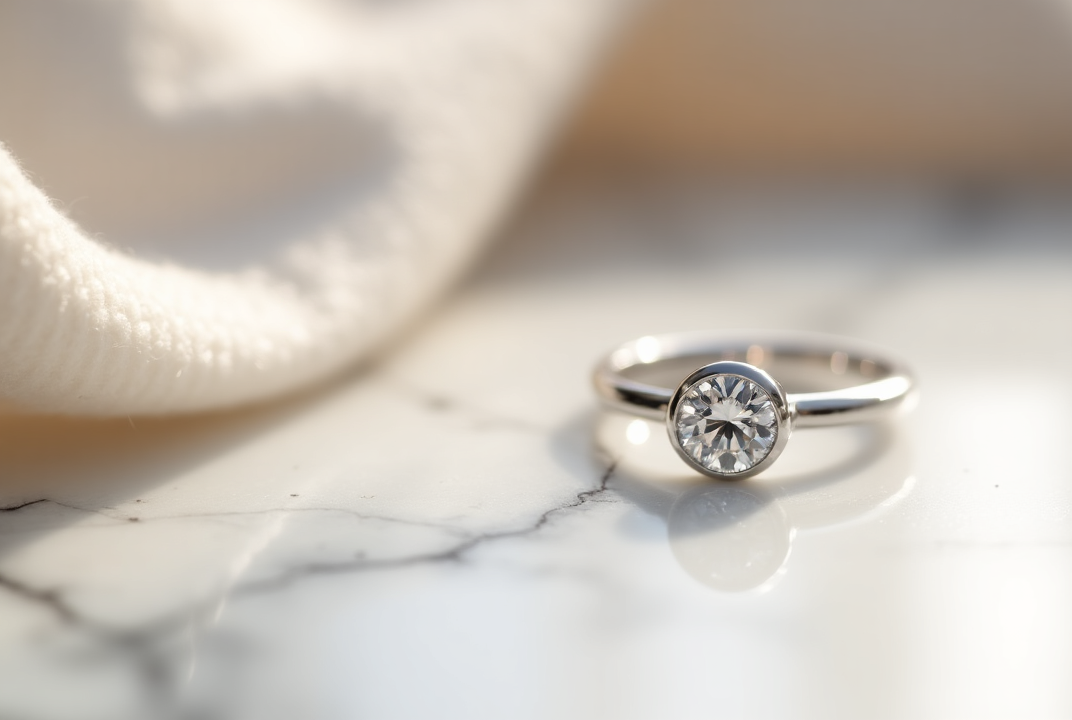 Bezel Engagement Ring