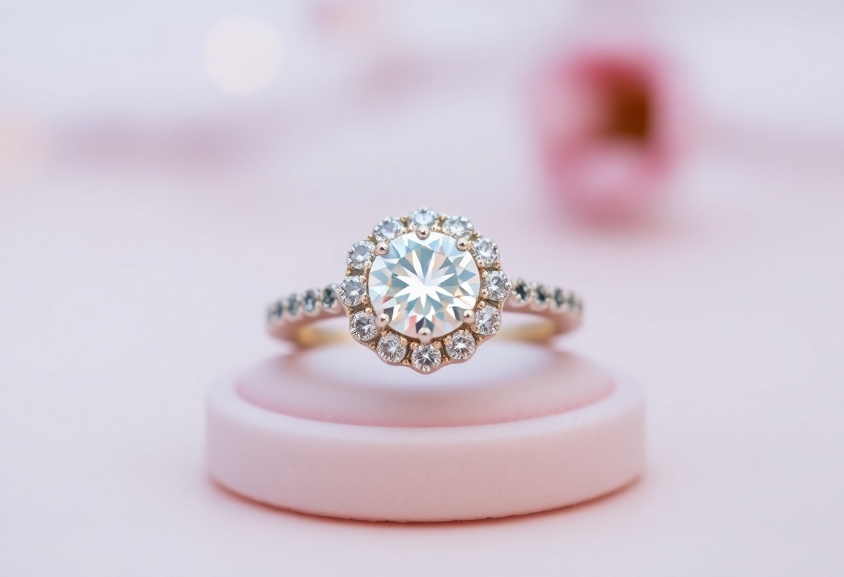 Halo Engagement Ring